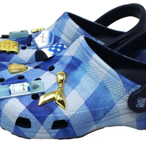 Bath & Body Works CROCS Limited Edition Gingham Scented Jibbitz Charms M5/W7 NEW - Picture 4 of 4